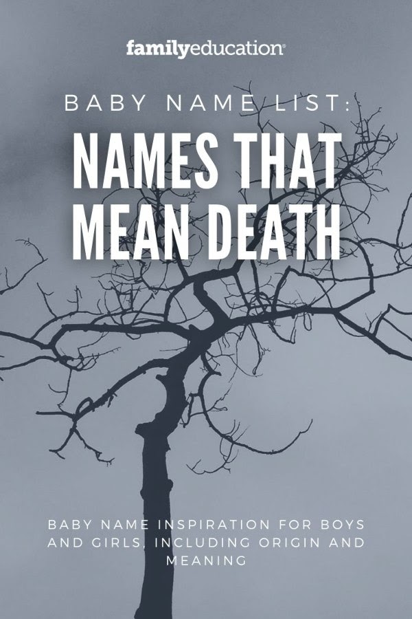 Names That Mean Death Pinterest 